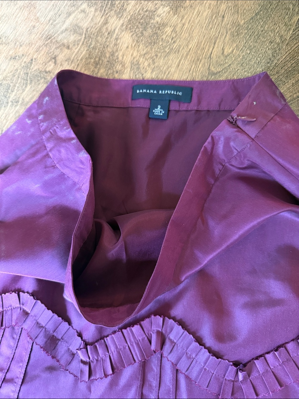 Banana Republic Rich Plum Midi Skirt - Picture 3 of 4